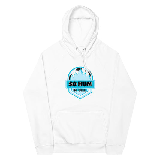 So Hum Soccer Blue eco raglan hoodie