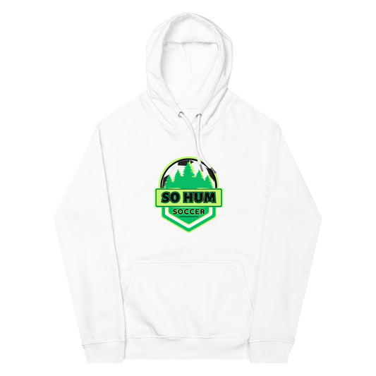 So Hum Soccer Green eco raglan hoodie