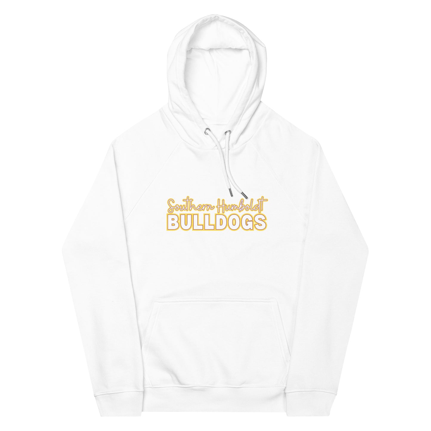 Southern Humboldt Bulldogs eco raglan hoodie