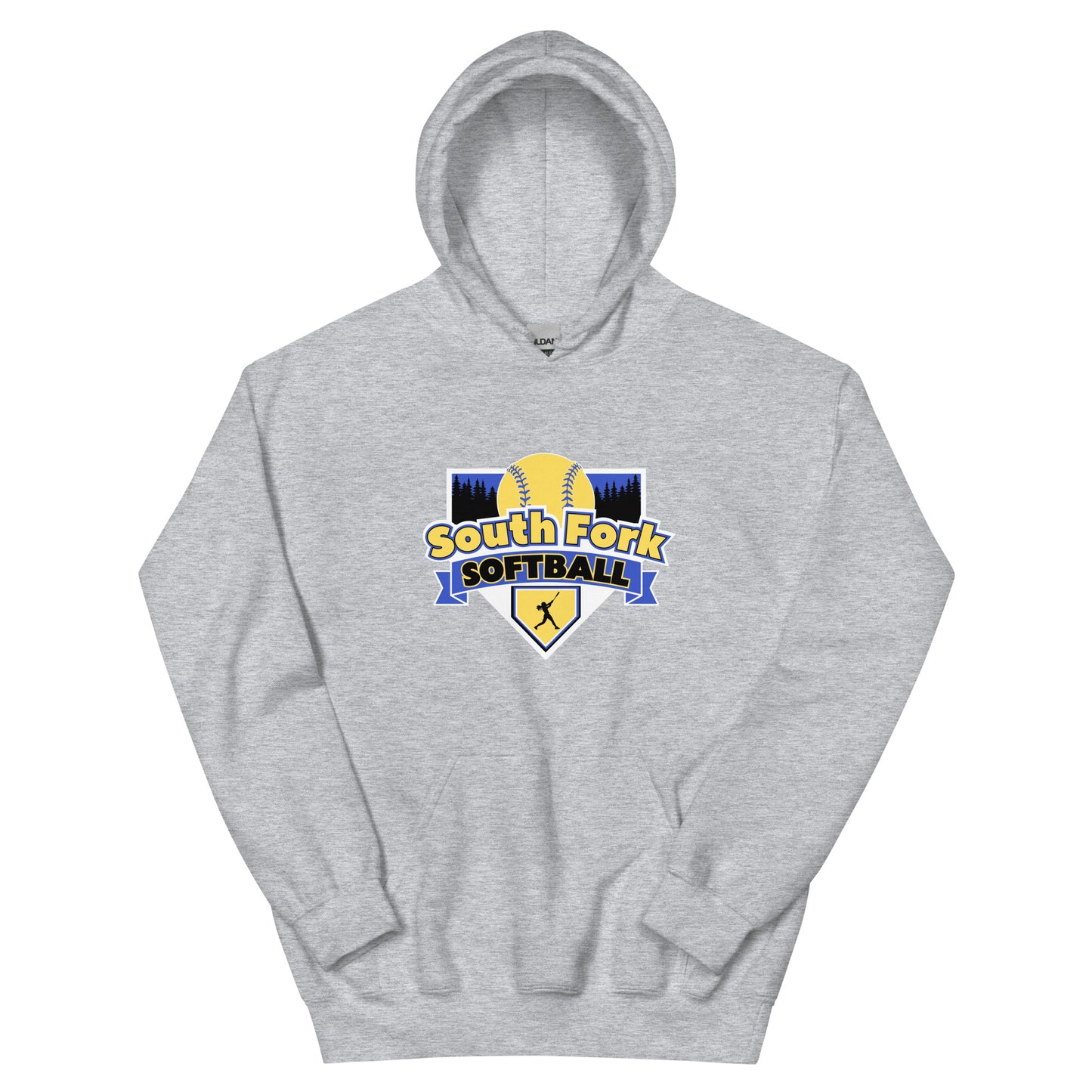 South Fork Softball Home Trees Gildan Hoodie