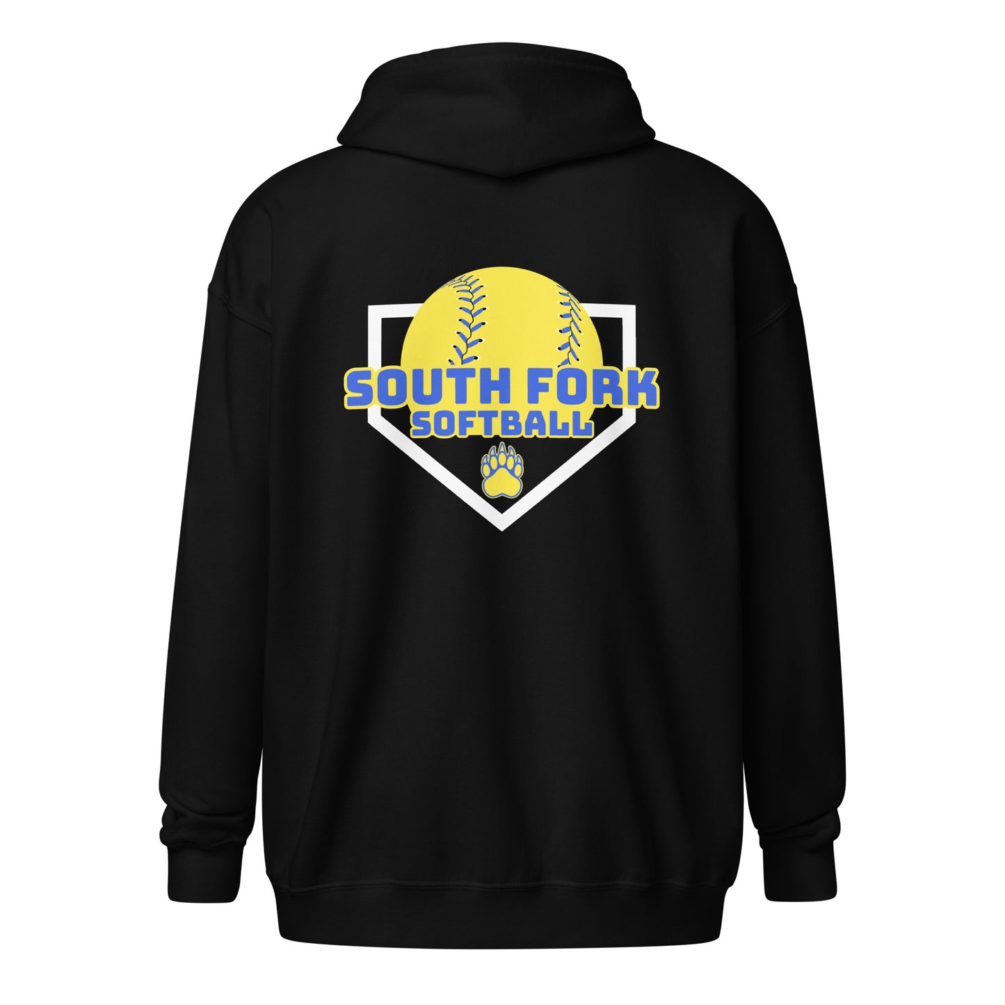 South Fork Softball Home Plate Unisex heavy blend zip hoodie