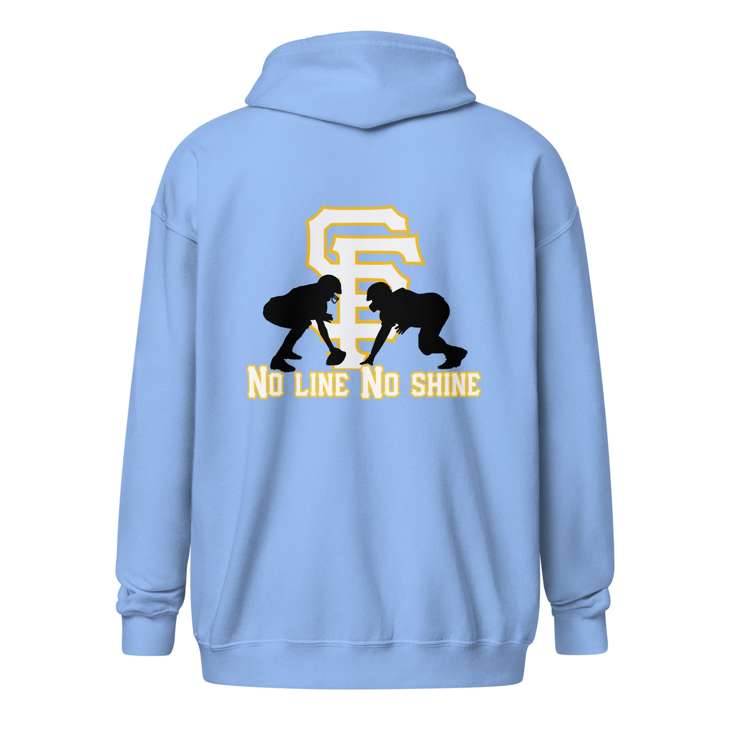 SF Football No Line No Shine heavy blend zip hoodie