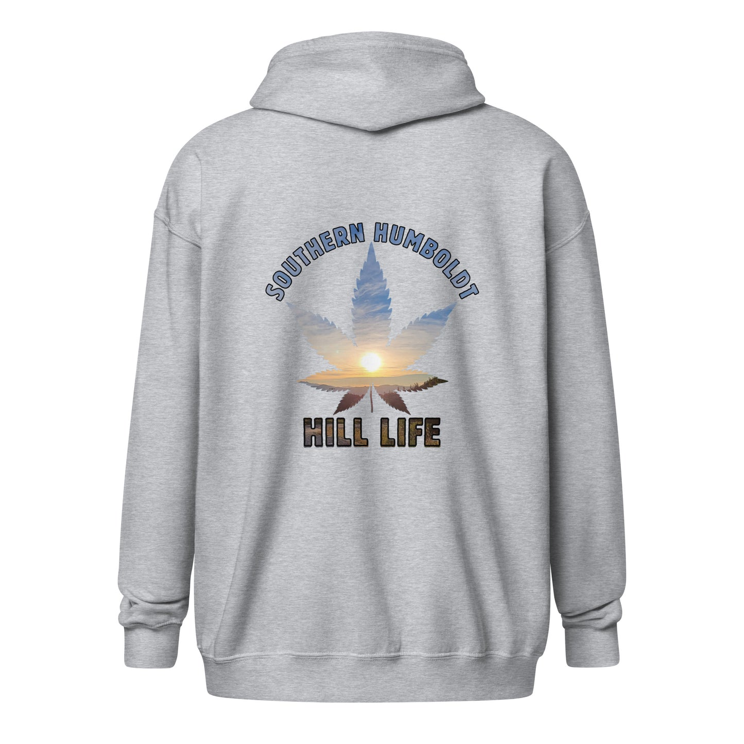 Southern Humboldt Hill Life heavy blend zip hoodie