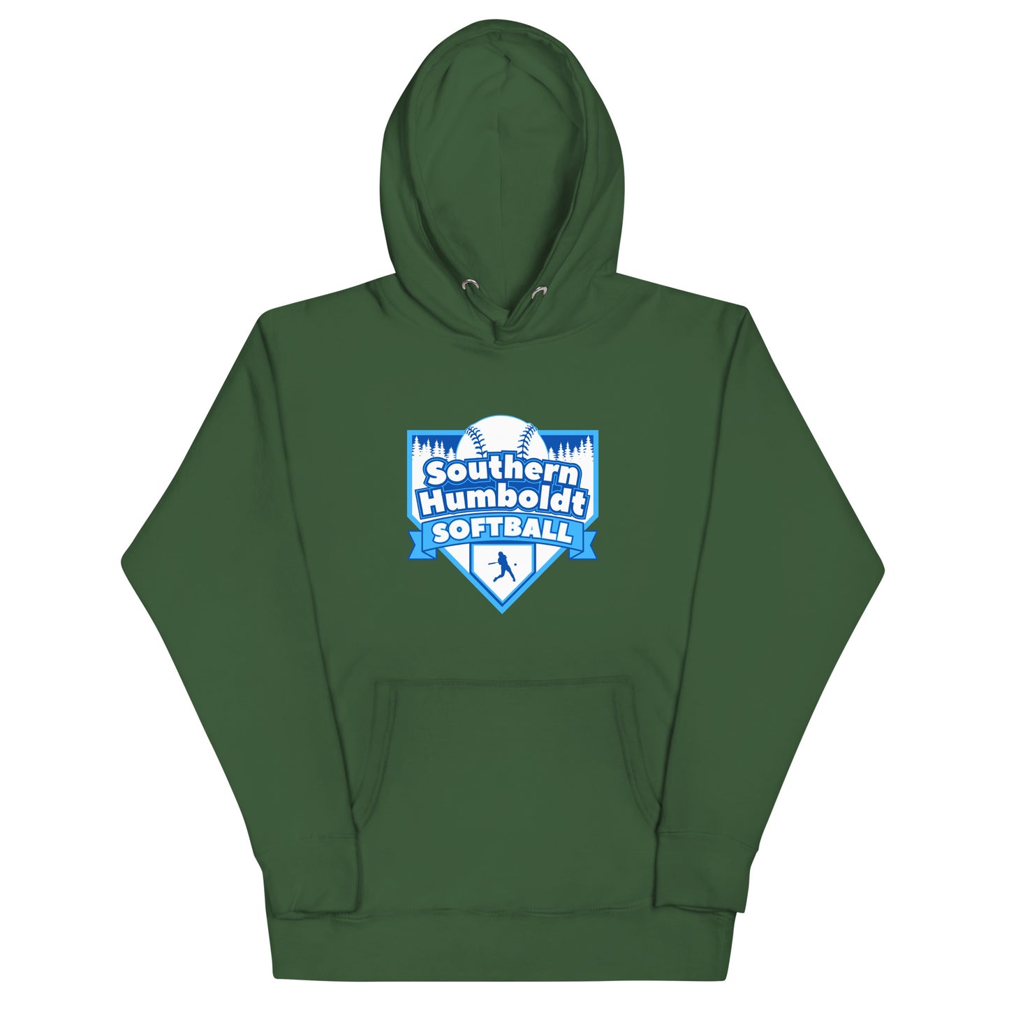 Southern Humboldt Softball 2 Blue Cotton Hoodie