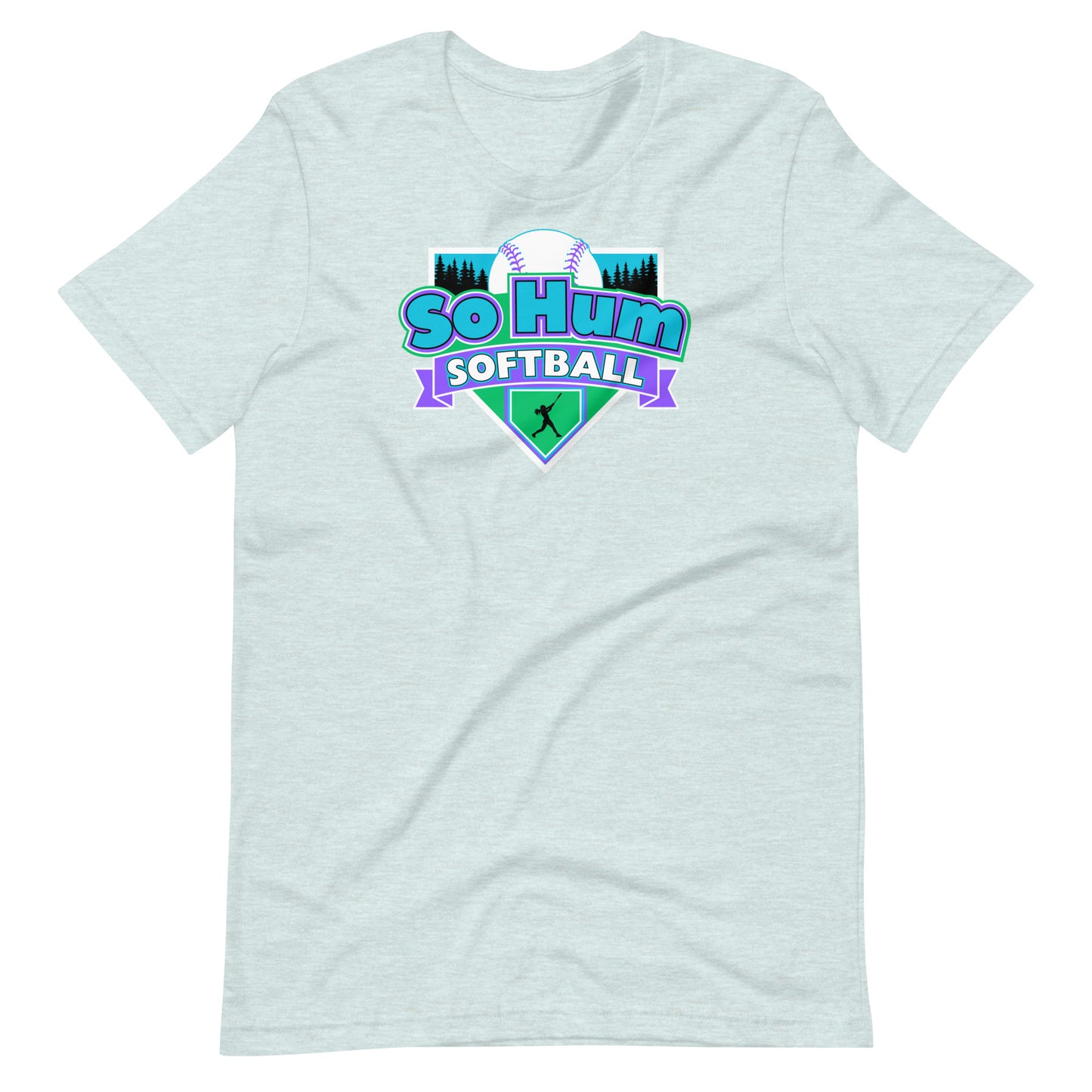 So Hum Softball Blue t-shirt