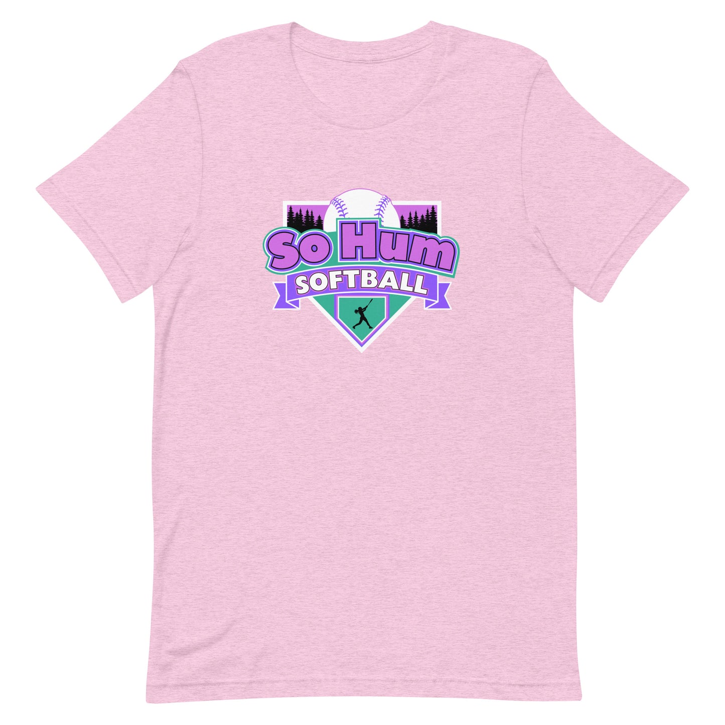 So Hum Softball Pink t-shirt