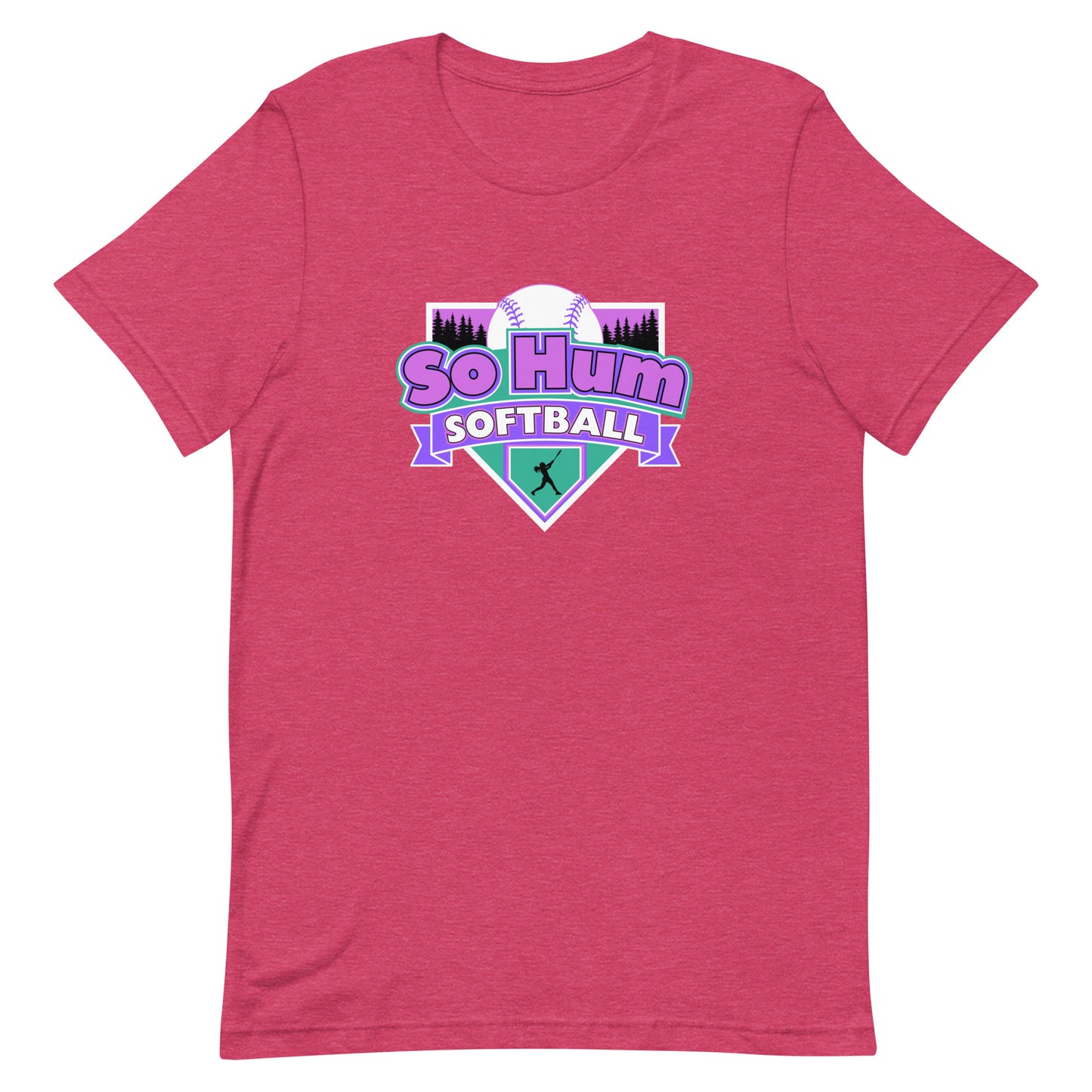 So Hum Softball Pink t-shirt