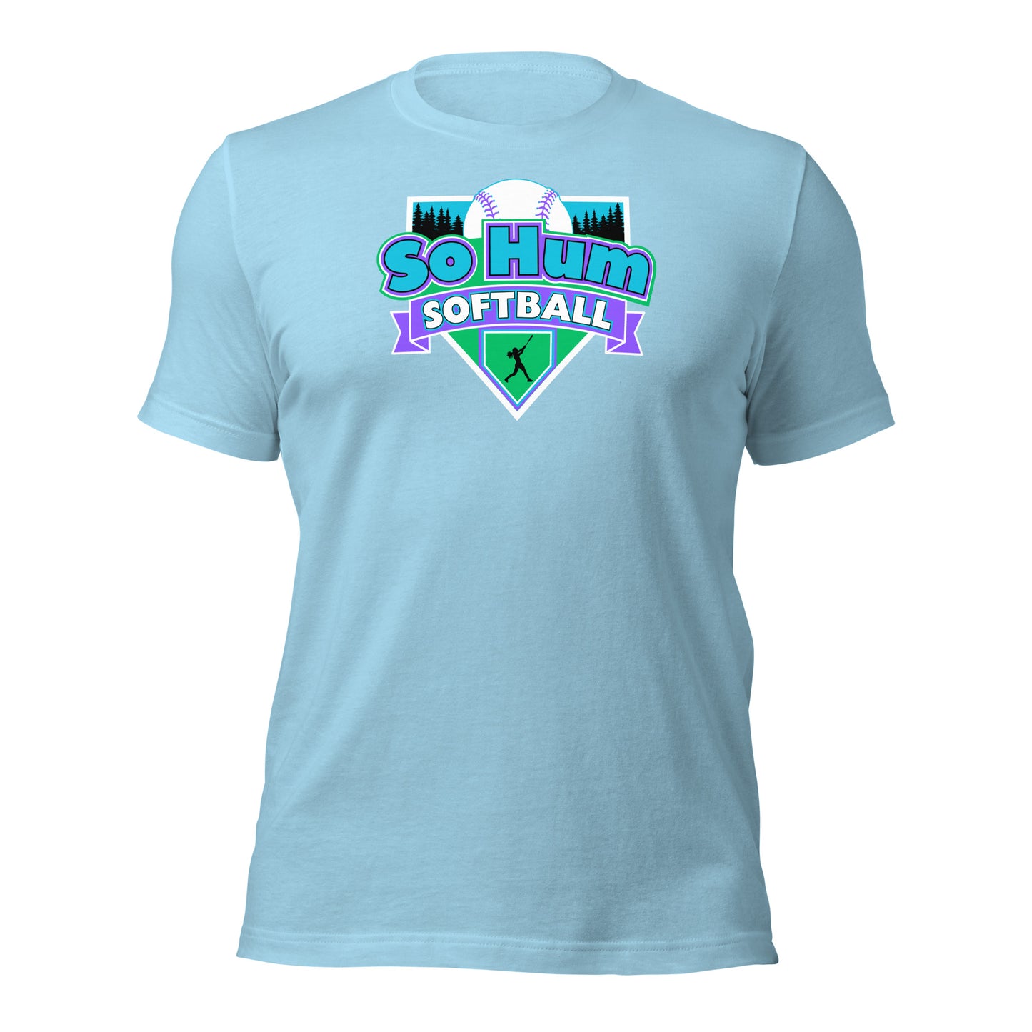 So Hum Softball Blue t-shirt