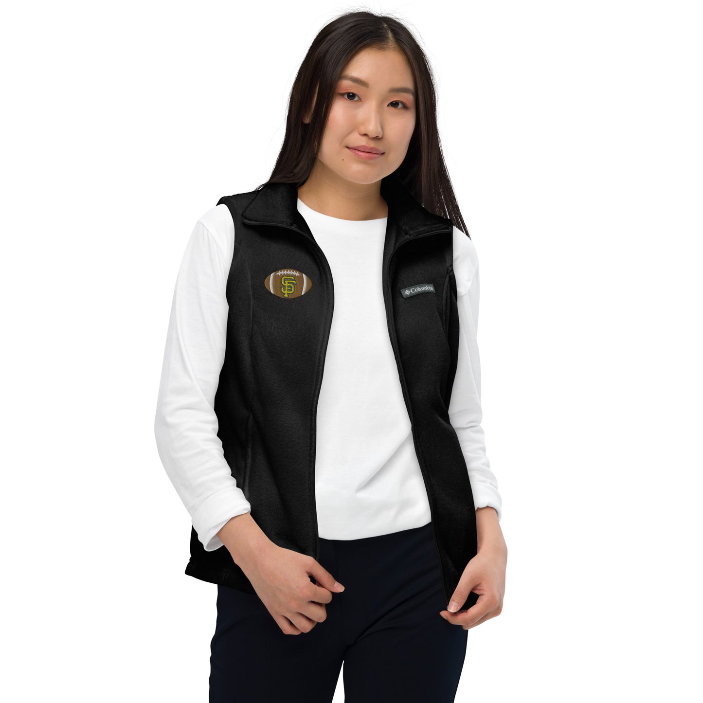 SF Football Women’s Columbia fleece vest