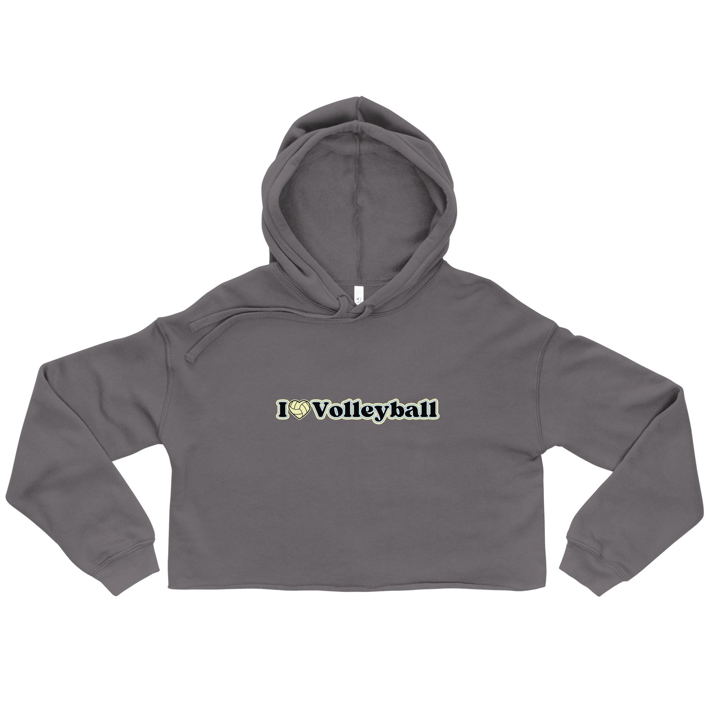 Volleyball Tick Tick BOOM Crop Hoodie