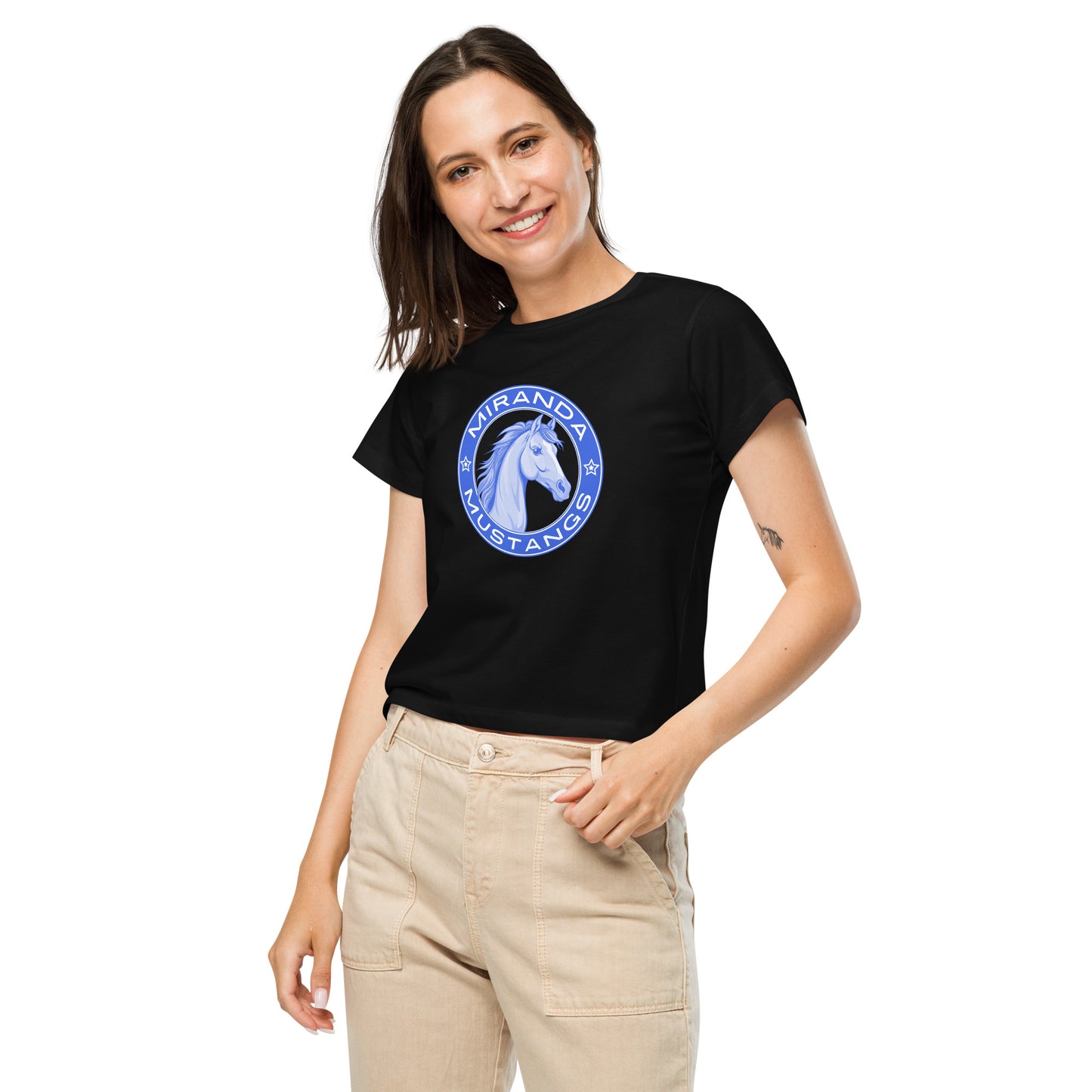 Miranda Mustangs Women’s high-waisted t-shirt