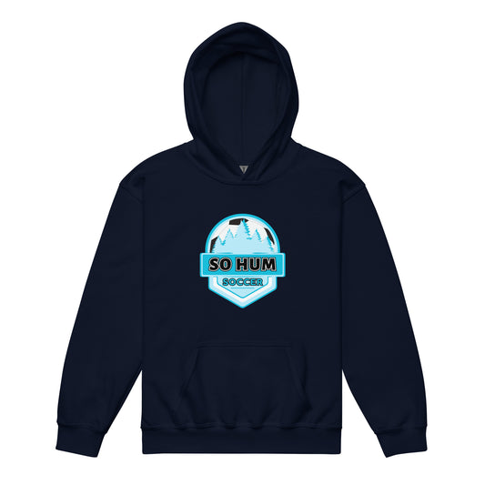 So Hum Soccer Blue Youth heavy blend hoodie