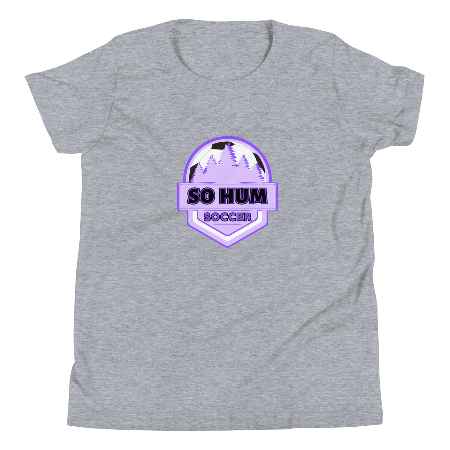 So Hum Soccer Purple Youth Short Sleeve T-Shirt