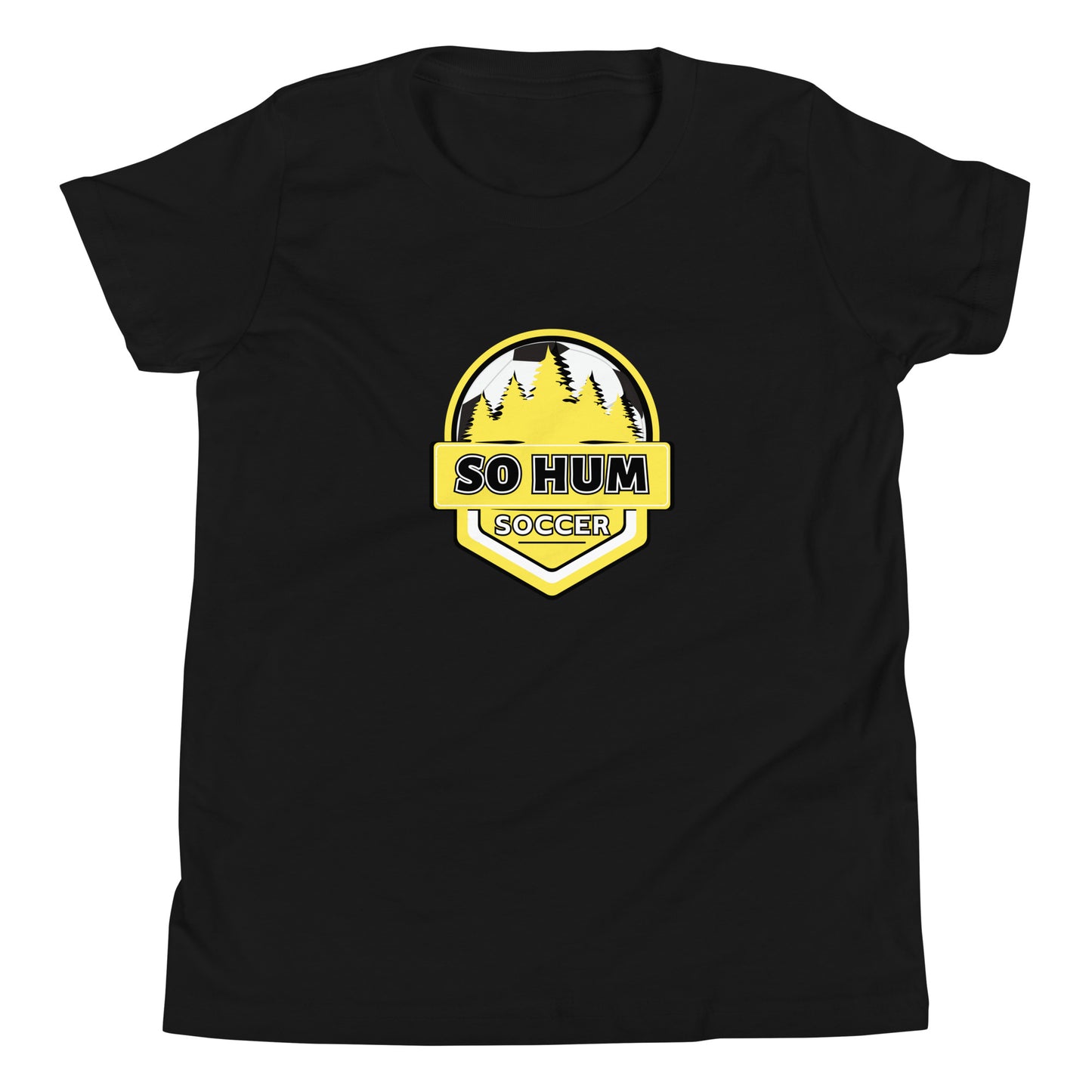 So Hum Soccer Yellow Youth Short Sleeve T-Shirt