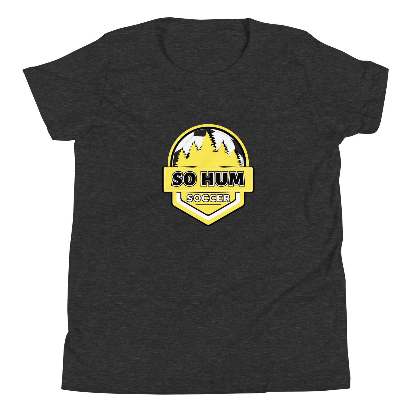 So Hum Soccer Yellow Youth Short Sleeve T-Shirt