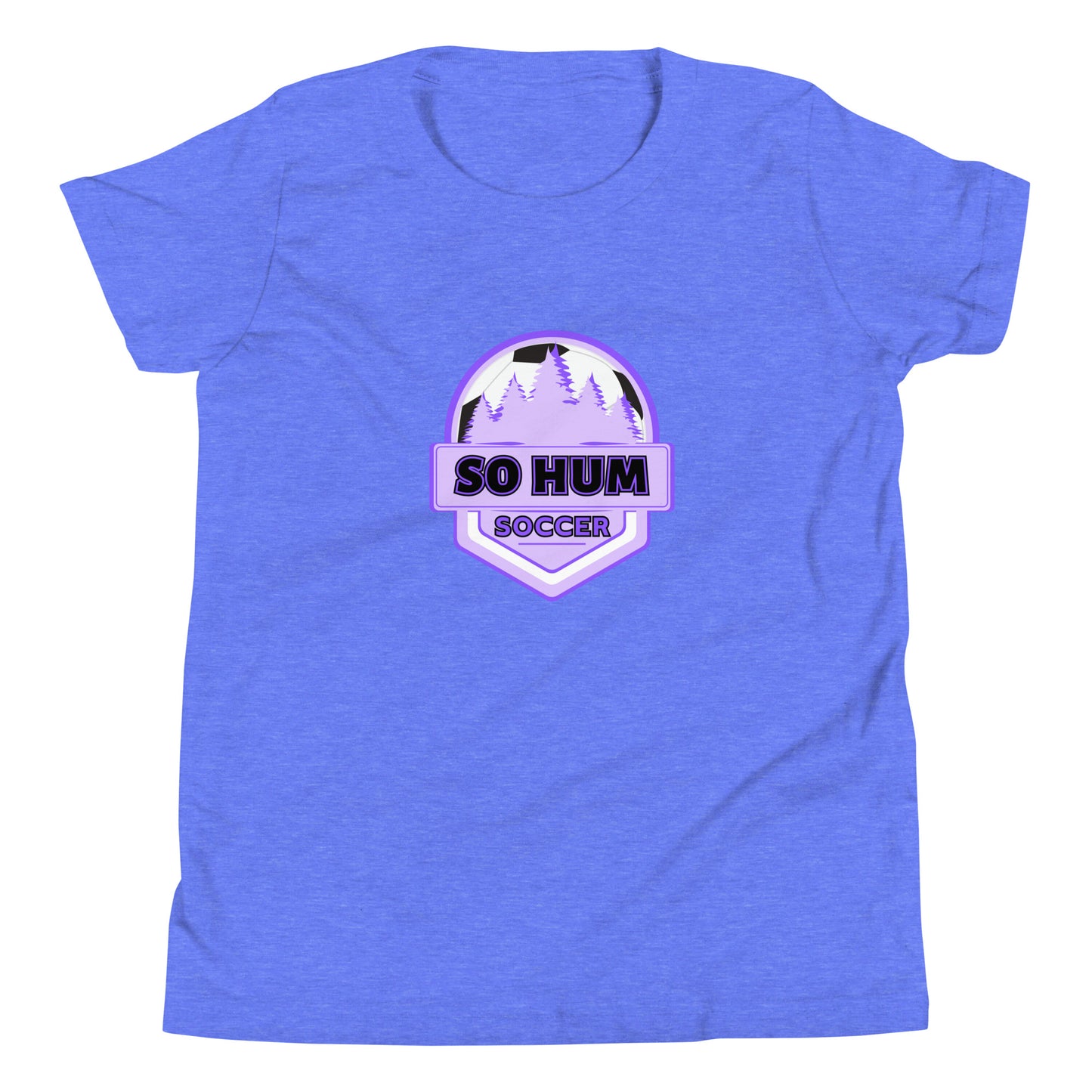 So Hum Soccer Purple Youth Short Sleeve T-Shirt