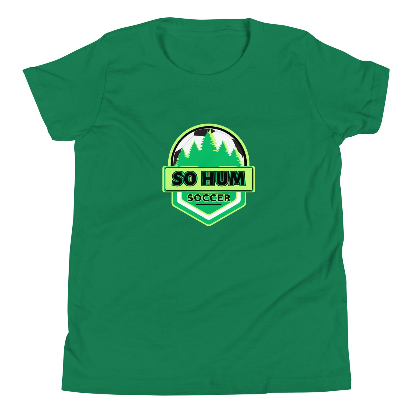 So Hum Soccer Green Youth Short Sleeve T-Shirt