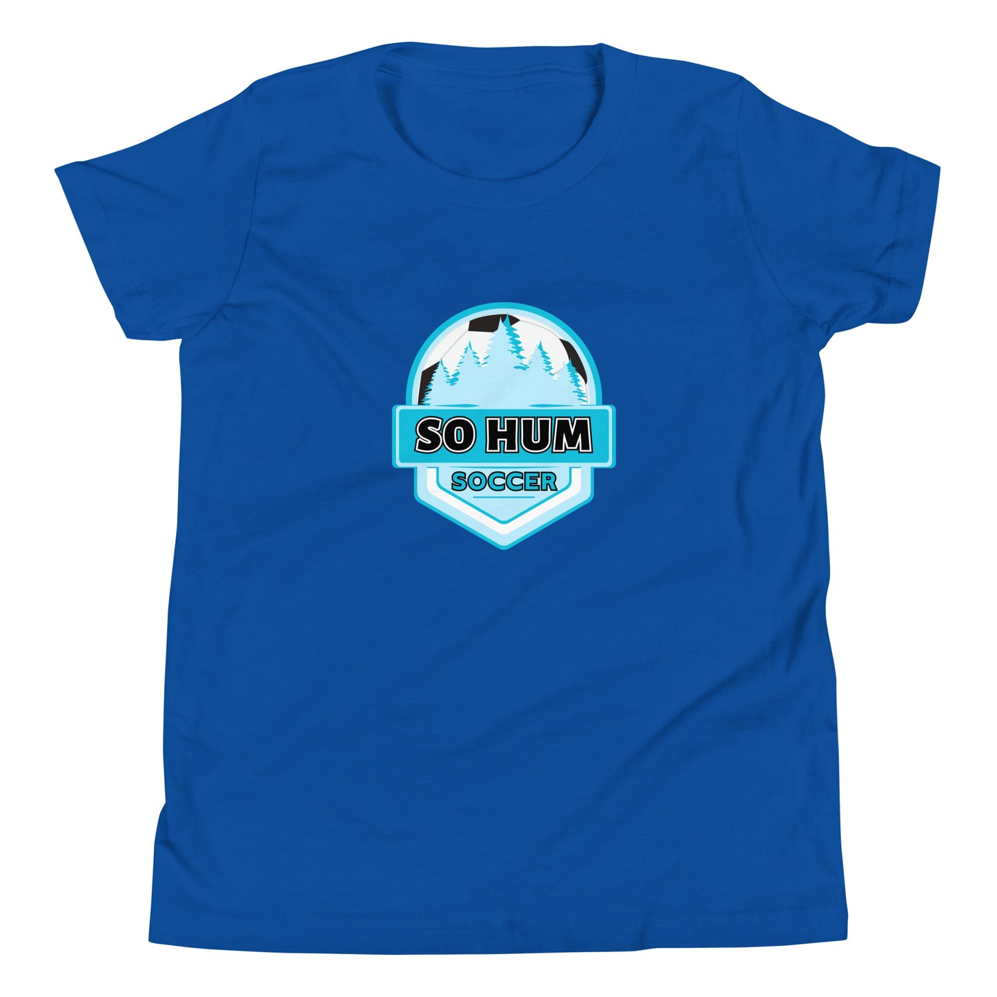 So Hum Soccer Blue Youth Short Sleeve T-Shirt